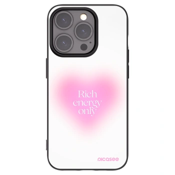 Picasee silikonowe czarne etui na Apple iPhone 15 Pro - Rich Energy
