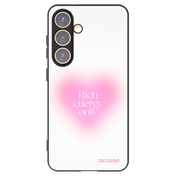 Picasee silikonowe czarne etui na Samsung Galaxy S24 S921B 5G - Rich Energy