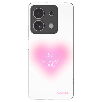 Picasee silikonowe przeźroczyste etui na Xiaomi Redmi Note 13 4G - Rich Energy