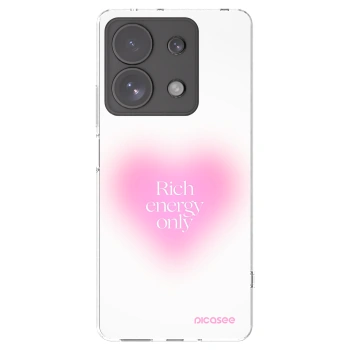 Picasee silikonowe przeźroczyste etui na Xiaomi Redmi Note 13 Pro 4G - Rich Energy