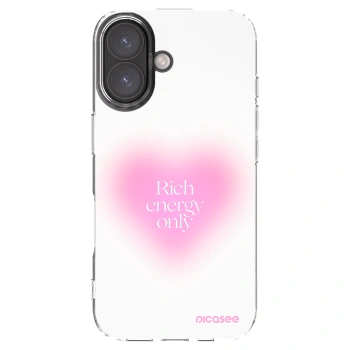Picasee silikonowe przeźroczyste etui na Apple iPhone 16 - Rich Energy