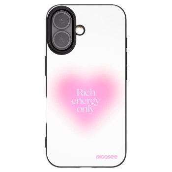 Picasee silikonowe czarne etui na Apple iPhone 16 - Rich Energy