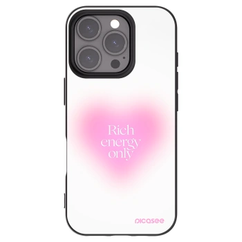 Picasee silikonowe czarne etui na Apple iPhone 16 Pro - Rich Energy