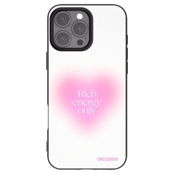 Picasee silikonowe czarne etui na Apple iPhone 16 Pro Max - Rich Energy