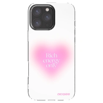 Picasee silikonowe przeźroczyste etui na Apple iPhone 16 Pro Max - Rich Energy
