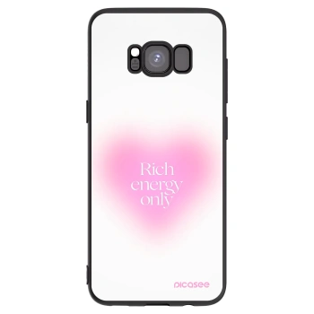 Picasee silikonowe czarne etui na Samsung Galaxy S8 G950F - Rich Energy