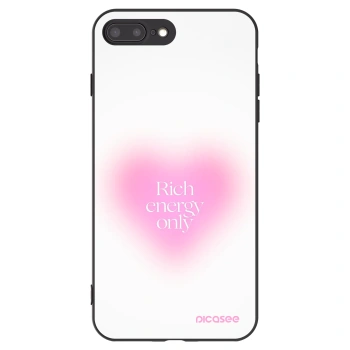 Picasee silikonowe czarne etui na Apple iPhone 8 Plus - Rich Energy