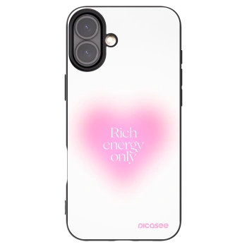 Picasee silikonowe czarne etui na Apple iPhone 16 Plus - Rich Energy