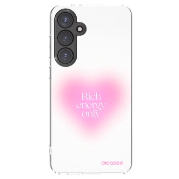 Picasee silikonowe przeźroczyste etui na Samsung Galaxy S24 FE S721B - Rich Energy