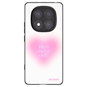Picasee silikonowe czarne etui na Xiaomi Redmi Note 14 Pro 5G - Rich Energy