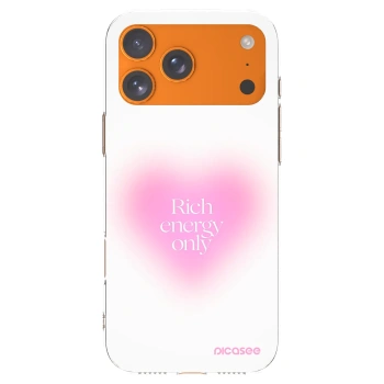 Picasee silikonowe przeźroczyste etui na Apple iPhone 17 Pro Max - Rich Energy