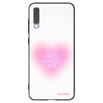 Picasee silikonowe czarne etui na Samsung Galaxy A70 A705F - Rich Energy