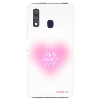 Picasee silikonowe przeźroczyste etui na Samsung Galaxy A40 A405F - Rich Energy