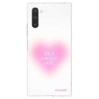 Picasee silikonowe przeźroczyste etui na Samsung Galaxy Note 10 N970F - Rich Energy