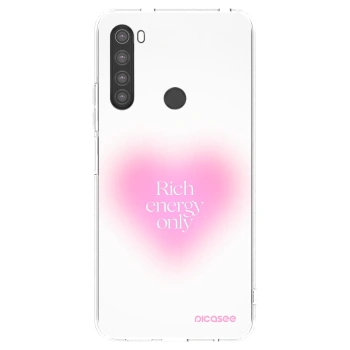 Picasee silikonowe przeźroczyste etui na Xiaomi Redmi Note 8 - Rich Energy