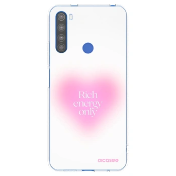 Picasee silikonowe przeźroczyste etui na Xiaomi Redmi Note 8T - Rich Energy