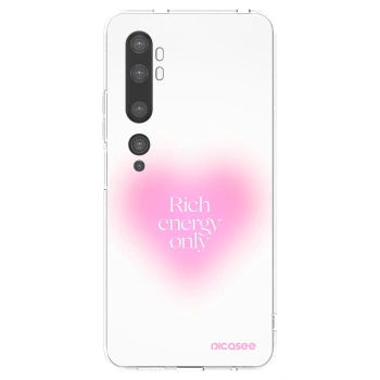 Picasee silikonowe przeźroczyste etui na Xiaomi Mi Note 10 (Pro) - Rich Energy