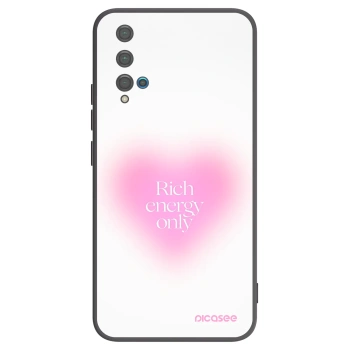 Picasee silikonowe czarne etui na Huawei Nova 5T - Rich Energy