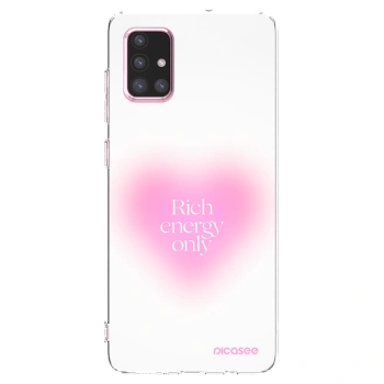 Picasee silikonowe przeźroczyste etui na Samsung Galaxy A71 A715F - Rich Energy