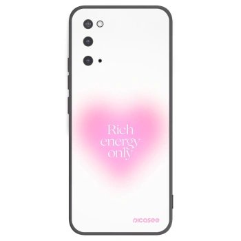 Picasee silikonowe czarne etui na Samsung Galaxy S20 G980F - Rich Energy