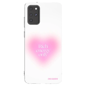 Picasee silikonowe przeźroczyste etui na Samsung Galaxy S20+ G985F - Rich Energy