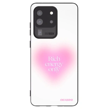 Picasee silikonowe czarne etui na Samsung Galaxy S20 Ultra 5G G988F - Rich Energy