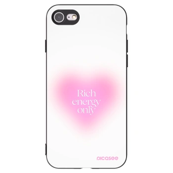 Picasee silikonowe czarne etui na Apple iPhone SE 2020 - Rich Energy