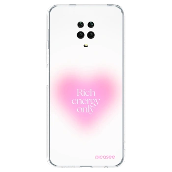 Picasee silikonowe przeźroczyste etui na Xiaomi Redmi Note 9 Pro - Rich Energy