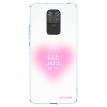 Picasee silikonowe czarne etui na Xiaomi Redmi Note 9 - Rich Energy
