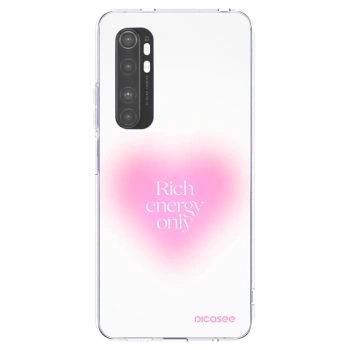 Picasee silikonowe przeźroczyste etui na Xiaomi Mi Note 10 Lite - Rich Energy