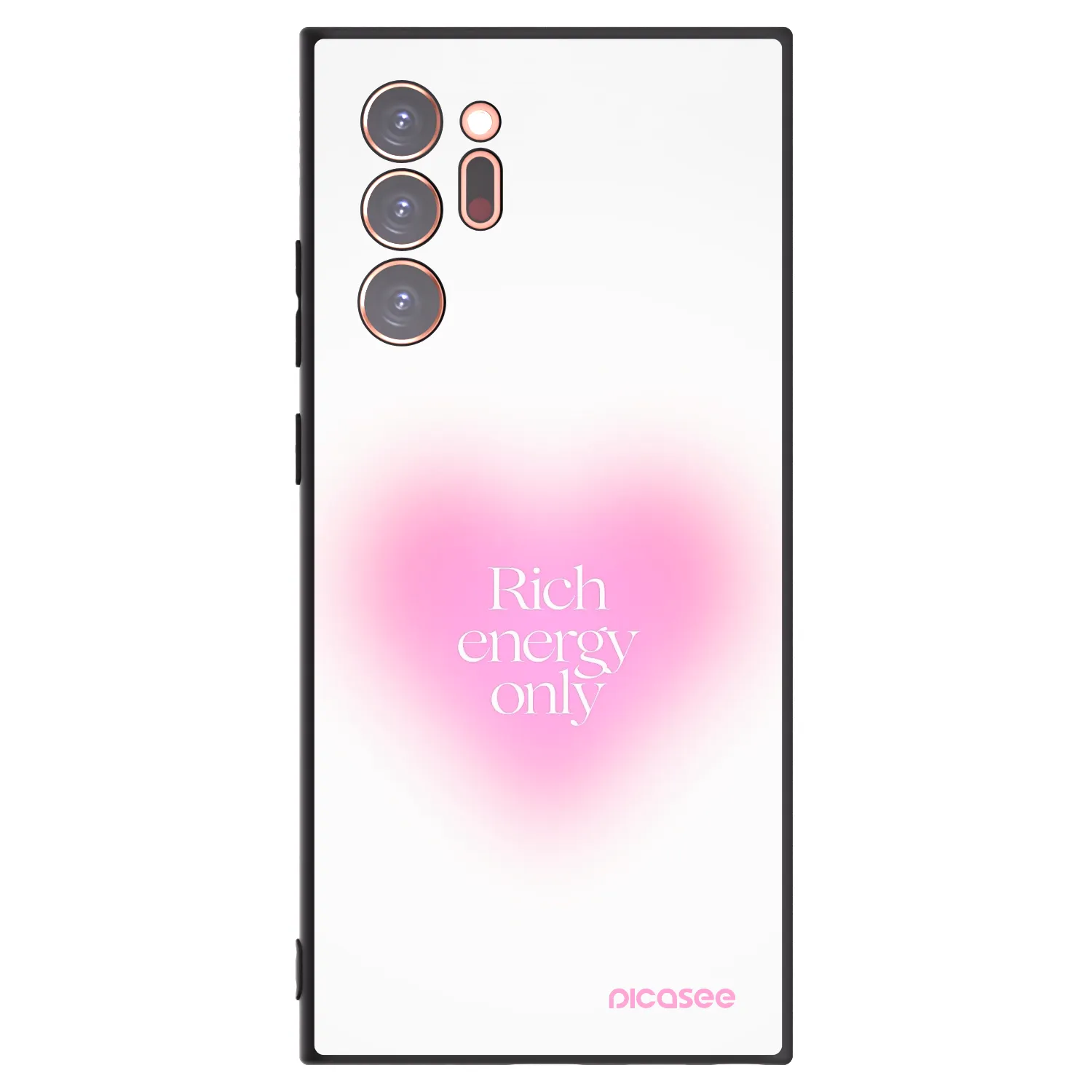 Picasee silikonowe czarne etui na Samsung Galaxy Note 20 Ultra - Rich Energy