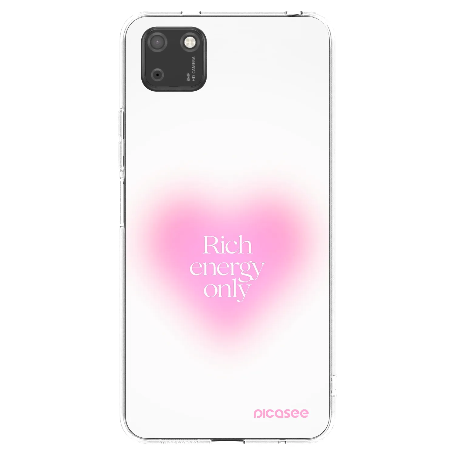 Picasee silikonowe przeźroczyste etui na Huawei Y5P - Rich Energy