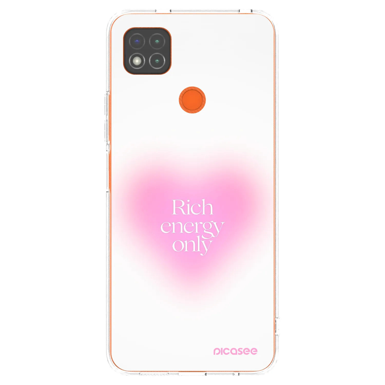 Picasee silikonowe przeźroczyste etui na Xiaomi Redmi 9C - Rich Energy