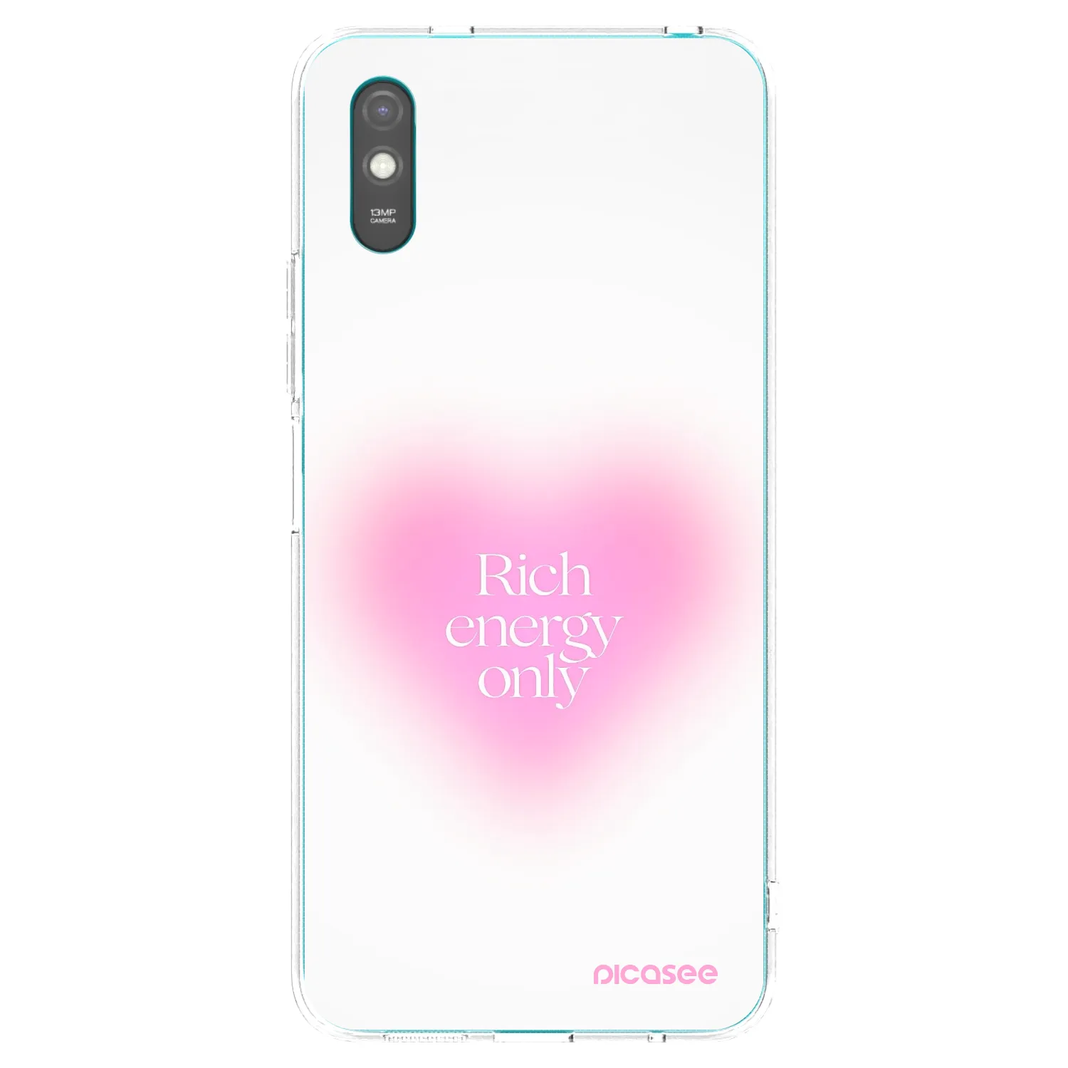 Picasee silikonowe przeźroczyste etui na Xiaomi Redmi 9A - Rich Energy
