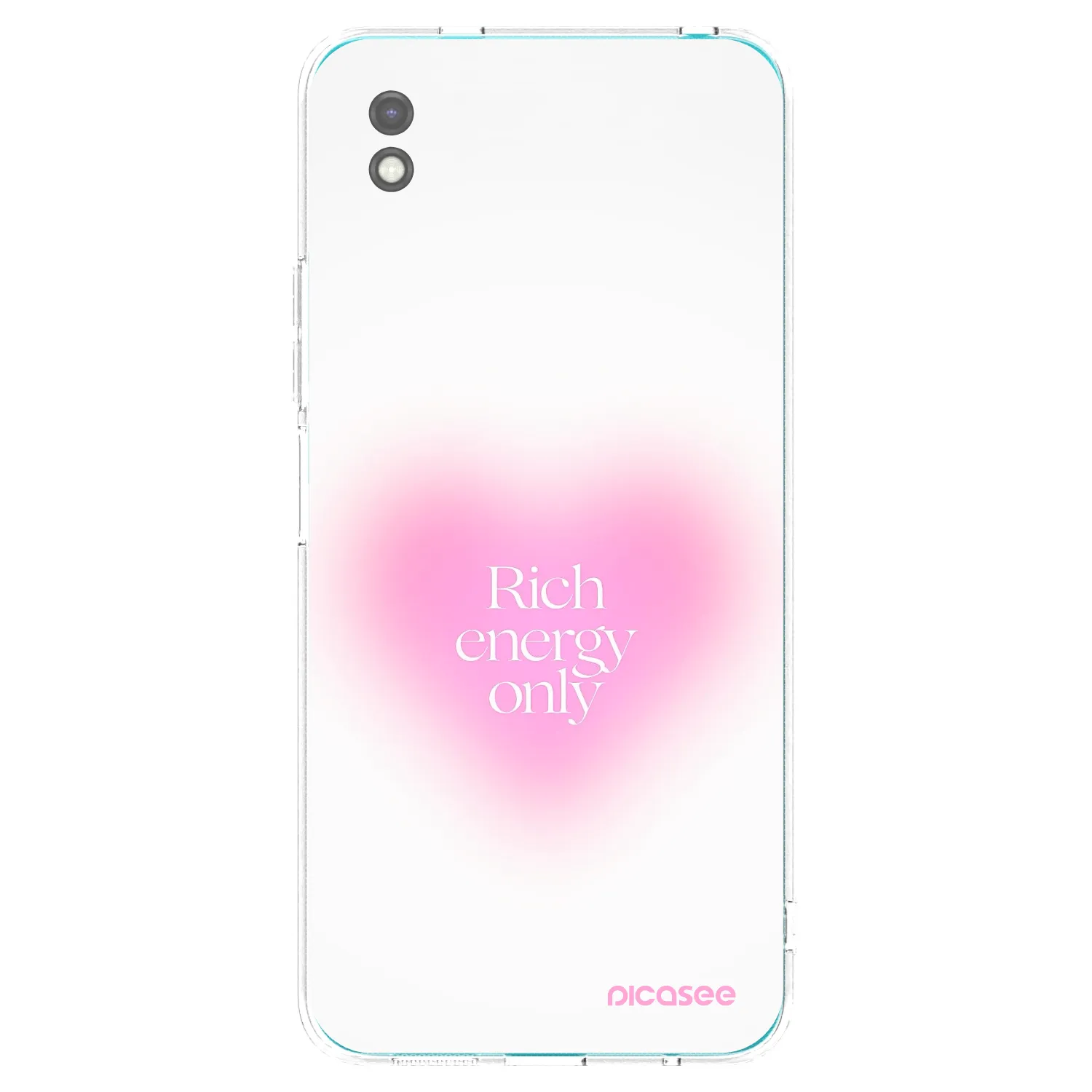Picasee silikonowe czarne etui na Xiaomi Redmi 9A - Rich Energy
