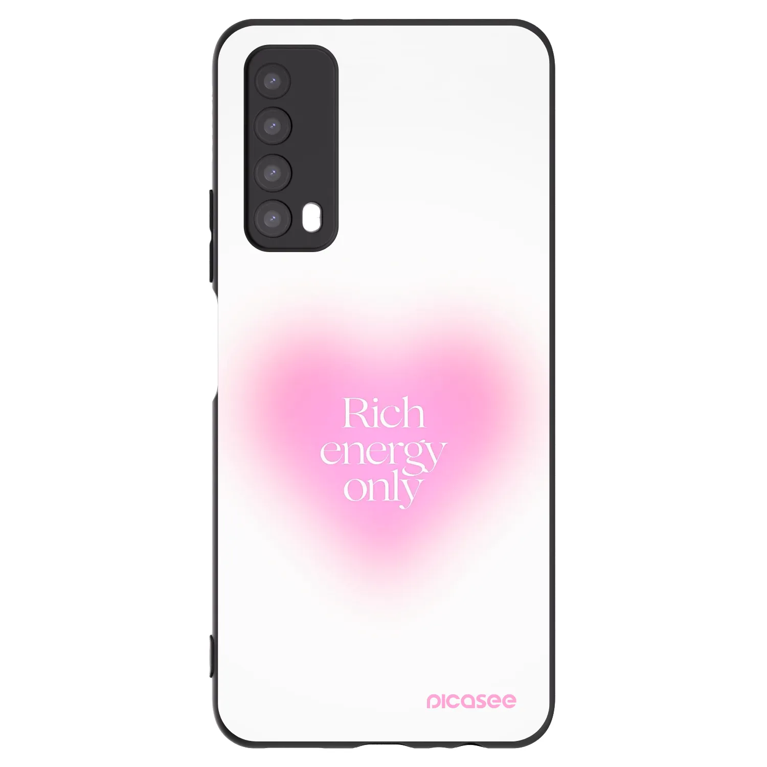 Picasee silikonowe czarne etui na Huawei P Smart 2021 - Rich Energy