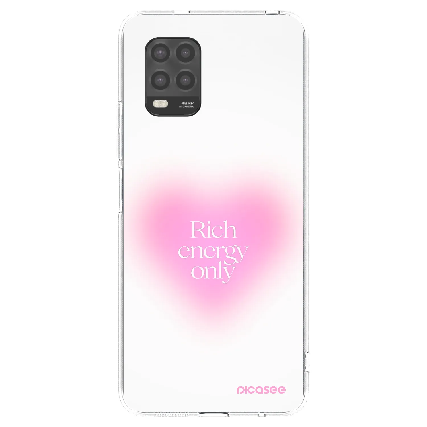 Picasee silikonowe przeźroczyste etui na Xiaomi Mi 10 Lite - Rich Energy