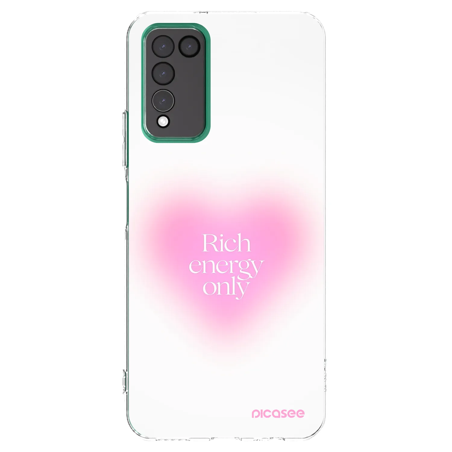 Picasee silikonowe przeźroczyste etui na Honor 10X Lite - Rich Energy