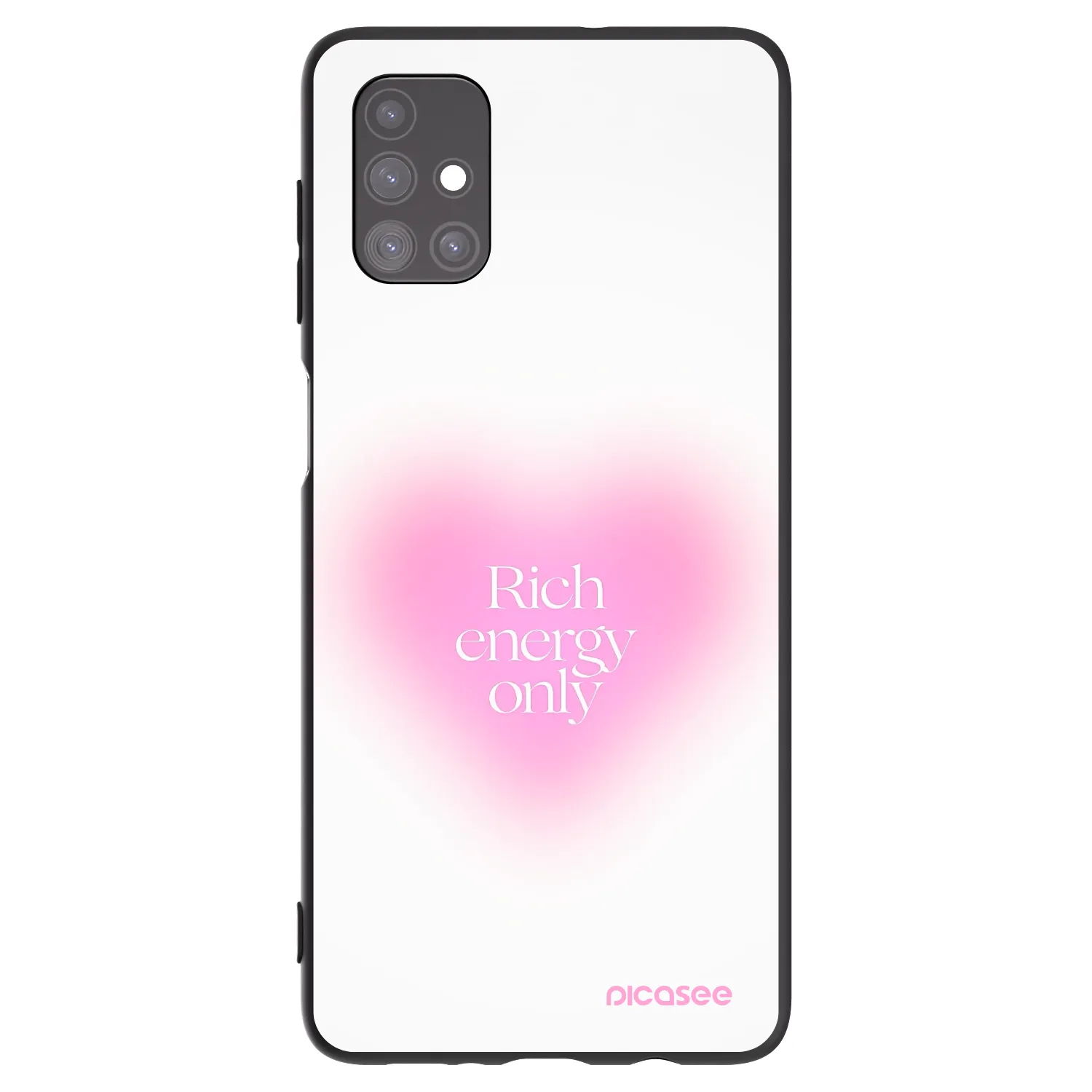 Picasee silikonowe czarne etui na Samsung Galaxy M51 M515F - Rich Energy