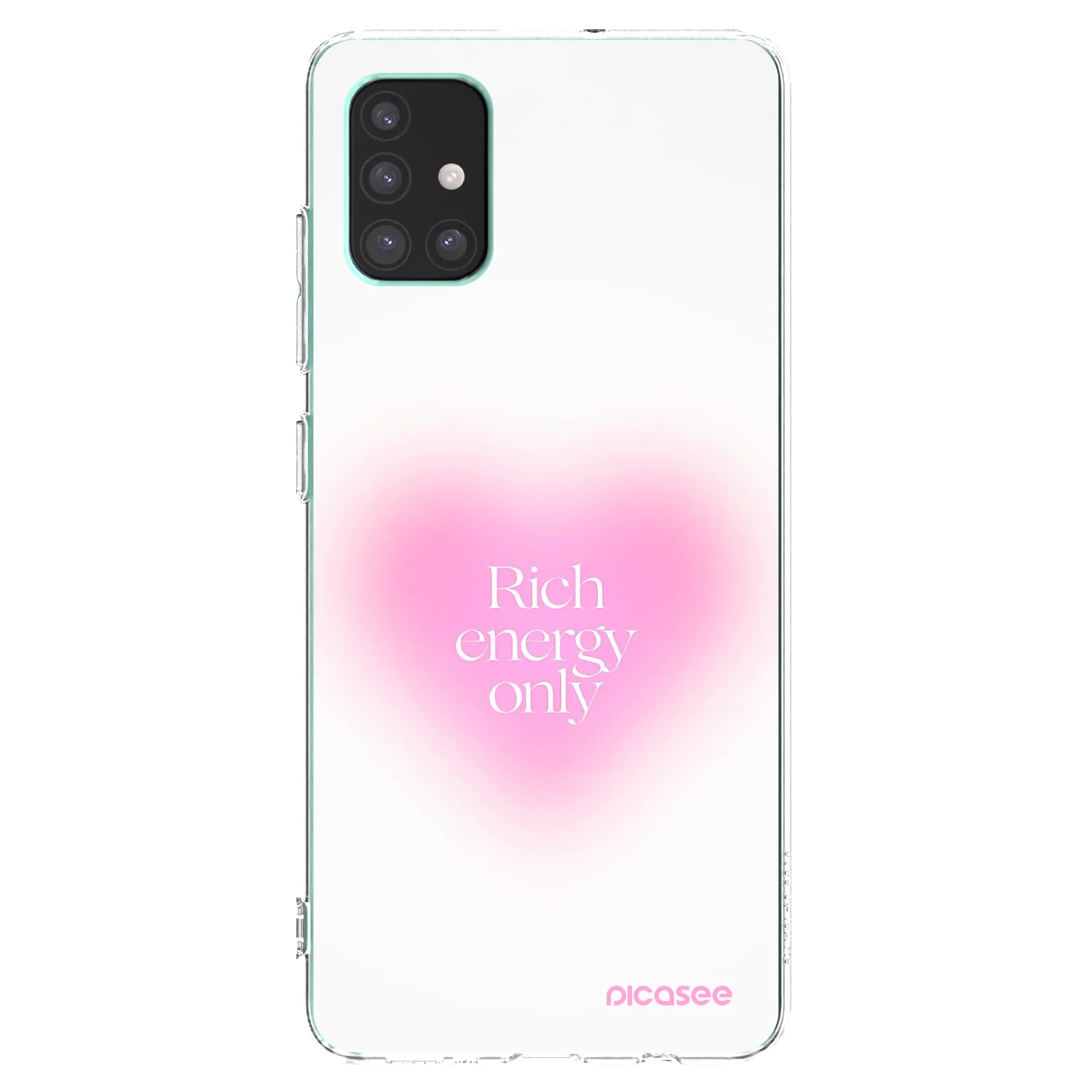 Picasee silikonowe przeźroczyste etui na Samsung Galaxy M51 M515F - Rich Energy