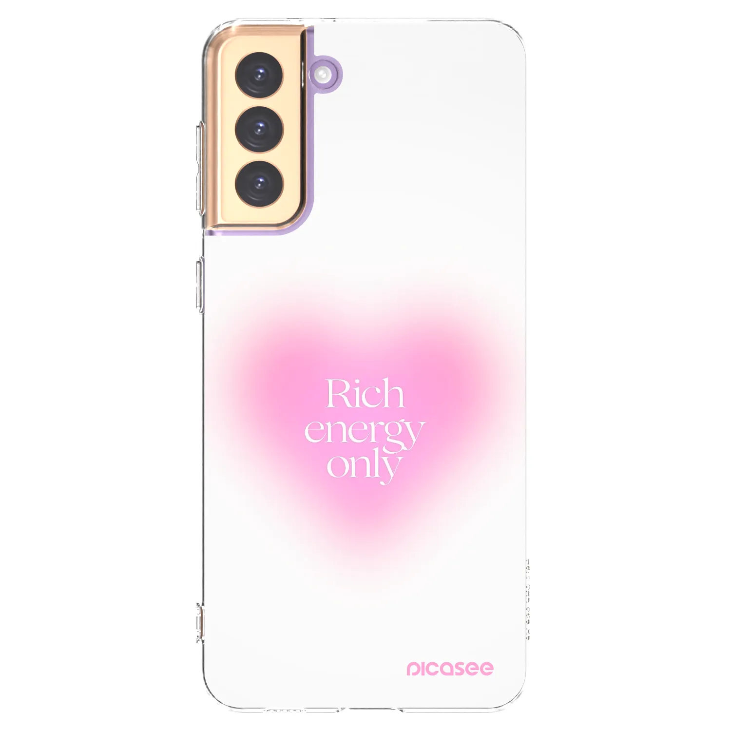 Picasee silikonowe przeźroczyste etui na Samsung Galaxy S21+ 5G G996F - Rich Energy