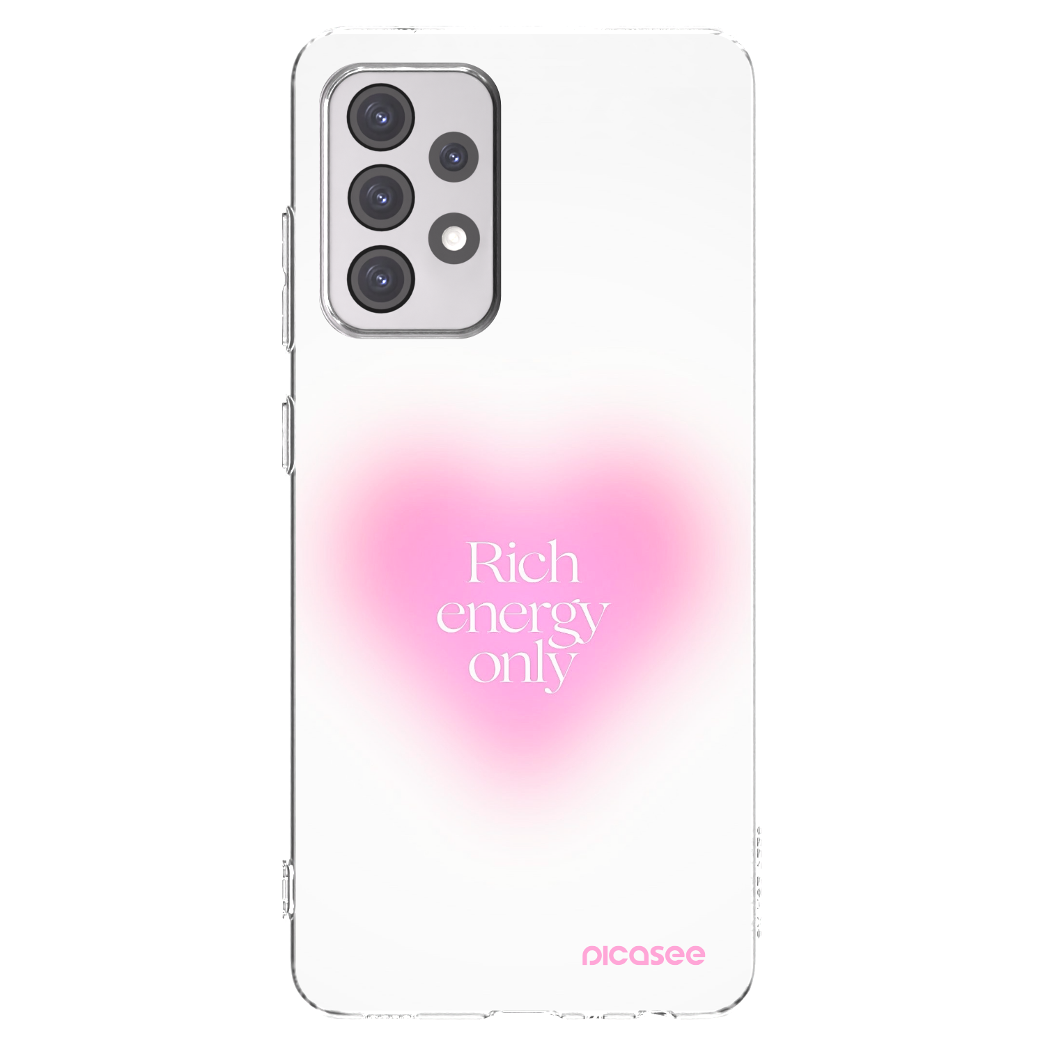 Picasee silikonowe przeźroczyste etui na Samsung Galaxy A52 5G A525F - Rich Energy