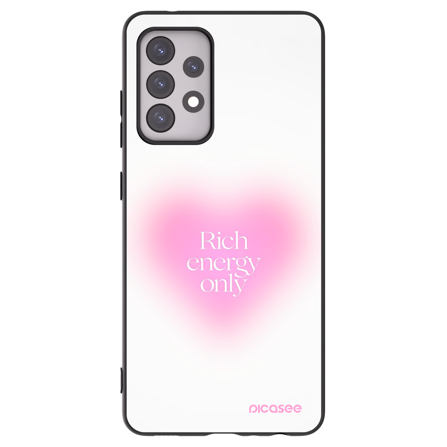 Picasee silikonowe czarne etui na Samsung Galaxy A52 5G A525F - Rich Energy