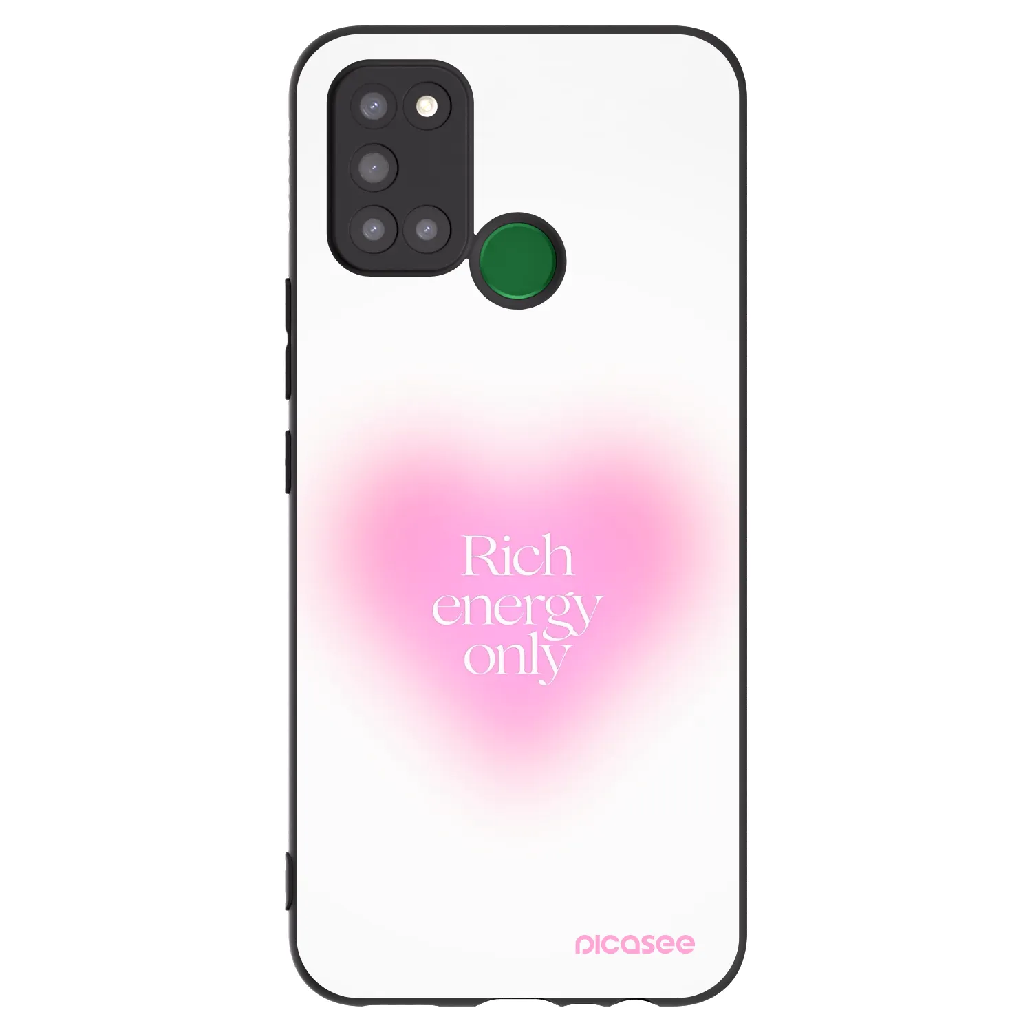 Picasee silikonowe czarne etui na Realme 7i - Rich Energy