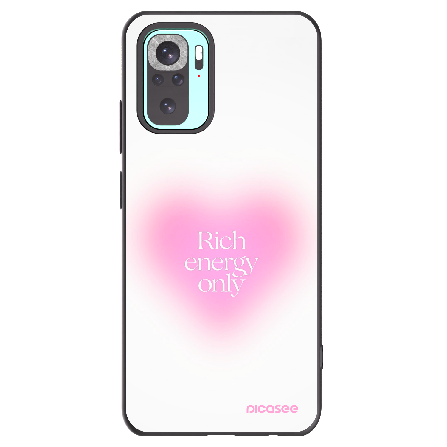 Picasee silikonowe czarne etui na Xiaomi Redmi Note 10 Pro - Rich Energy