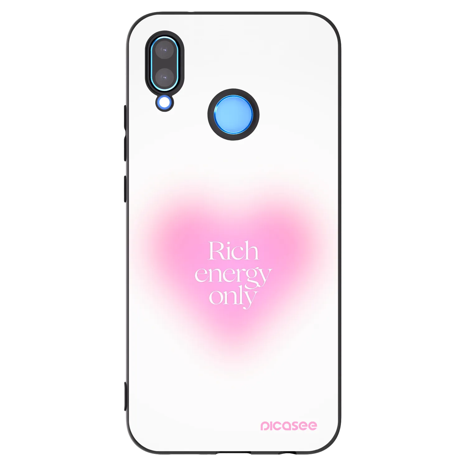 Picasee silikonowe czarne etui na Huawei P20 Lite - Rich Energy