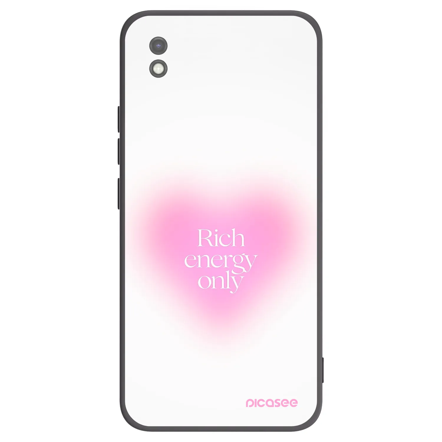 Picasee silikonowe czarne etui na Xiaomi Redmi 9AT - Rich Energy