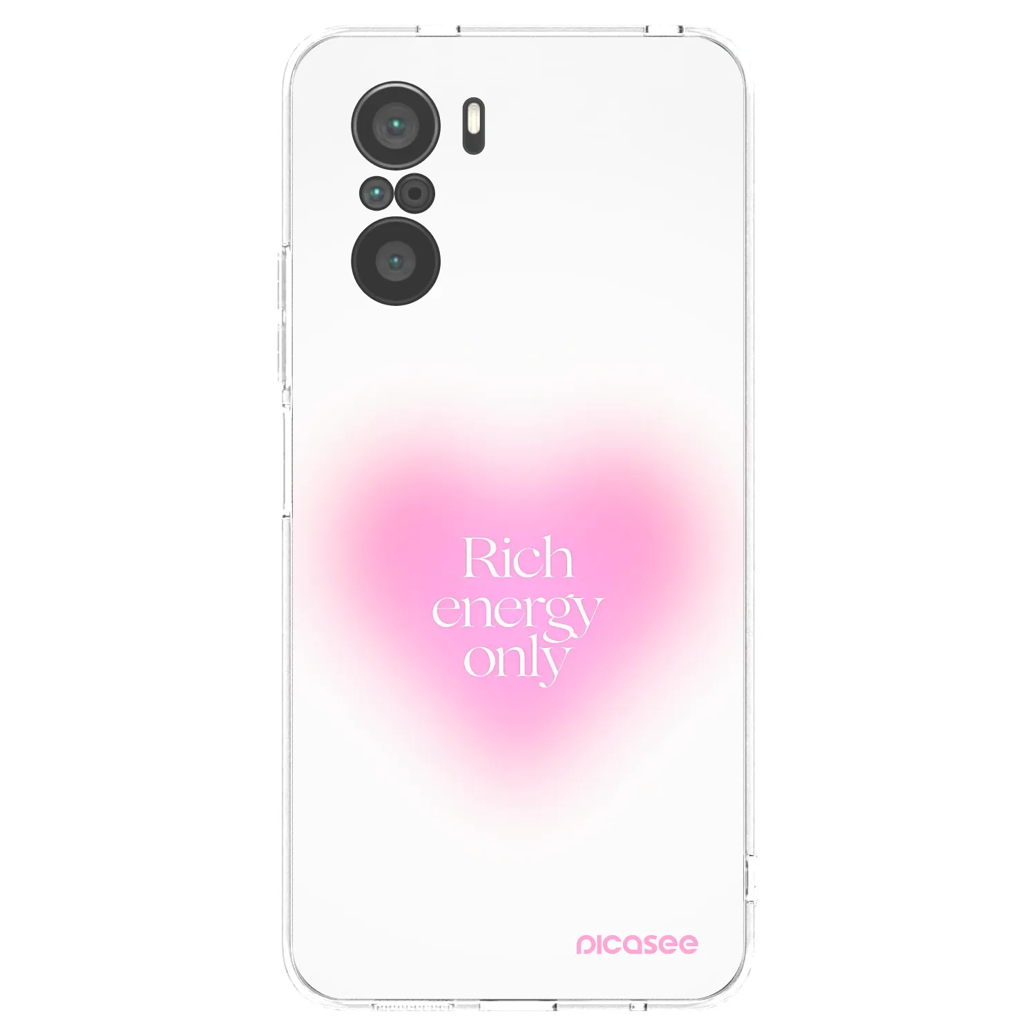 Picasee silikonowe przeźroczyste etui na Xiaomi Poco F3 - Rich Energy