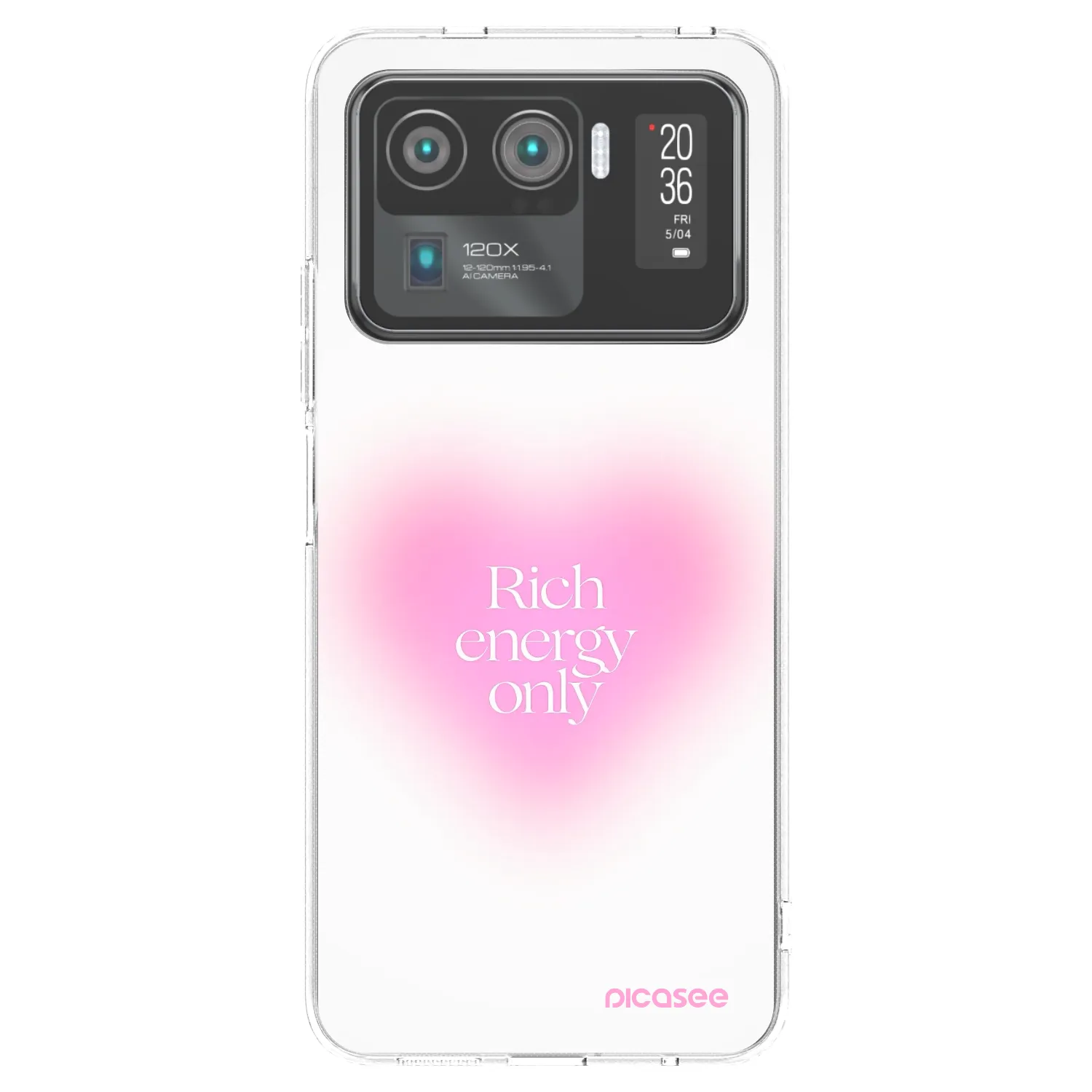 Picasee silikonowe przeźroczyste etui na Xiaomi Mi 11 Ultra - Rich Energy