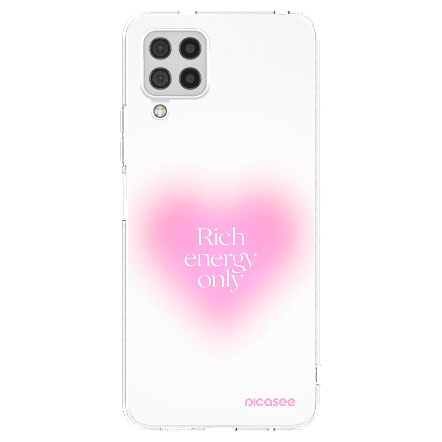 Picasee silikonowe przeźroczyste etui na Samsung Galaxy A22 A225F 4G - Rich Energy